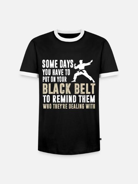 BJJ Jiu JItsu - Männer Kontrast-T-Shirt - Schwarz/Weiß