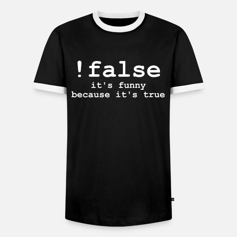 Programmierer Coder Html Coding Lustiges Geschenk - Männer Kontrast-T-Shirt - Schwarz/Weiß