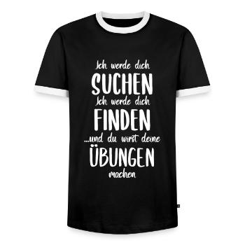 Physiotherapie Physiotherapeut Sprüche Geschenk - Männer Kontrast-T-Shirt - Schwarz/Weiß - Vorne - AI Model Female 172 light (172cm) & AI Model Male 178 light (178cm)