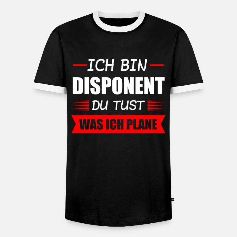 Disponent Beruf Disponenten Geschenk - Männer Kontrast-T-Shirt - Schwarz/Weiß