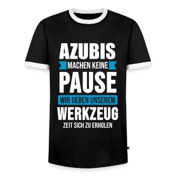Azubi 2020 Lehrling Auszubildender Geschenk - Männer Kontrast-T-Shirt - Schwarz/Weiß - Vorne - AI Model Female 172 light (172cm) & AI Model Male 178 light (178cm)