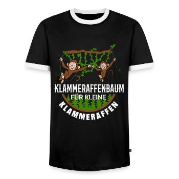 Erzieherin Kindergärtnerin Tagesmutter Geschenk - Männer Kontrast-T-Shirt - Schwarz/Weiß - Vorne - AI Model Female 172 light (172cm) & AI Model Male 178 light (178cm)