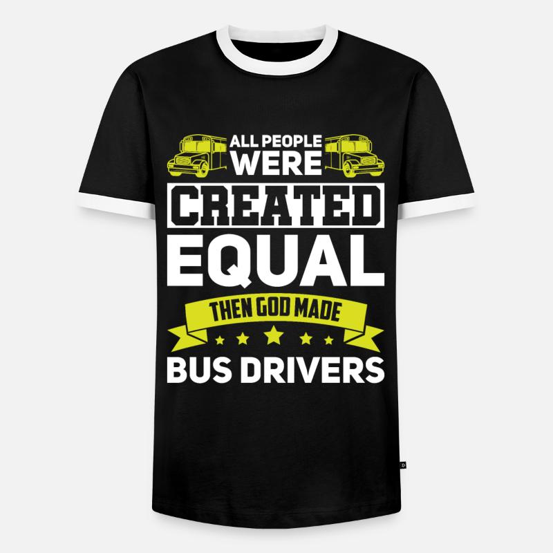 Busfahrer Busfahrer Schule Busfahrer Geschenk - Männer Kontrast-T-Shirt - Schwarz/Weiß