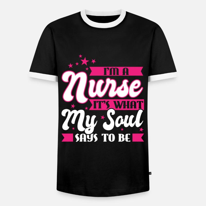 Krankenschwester Krankenschwester Geschenk - Männer Kontrast-T-Shirt - Schwarz/Weiß