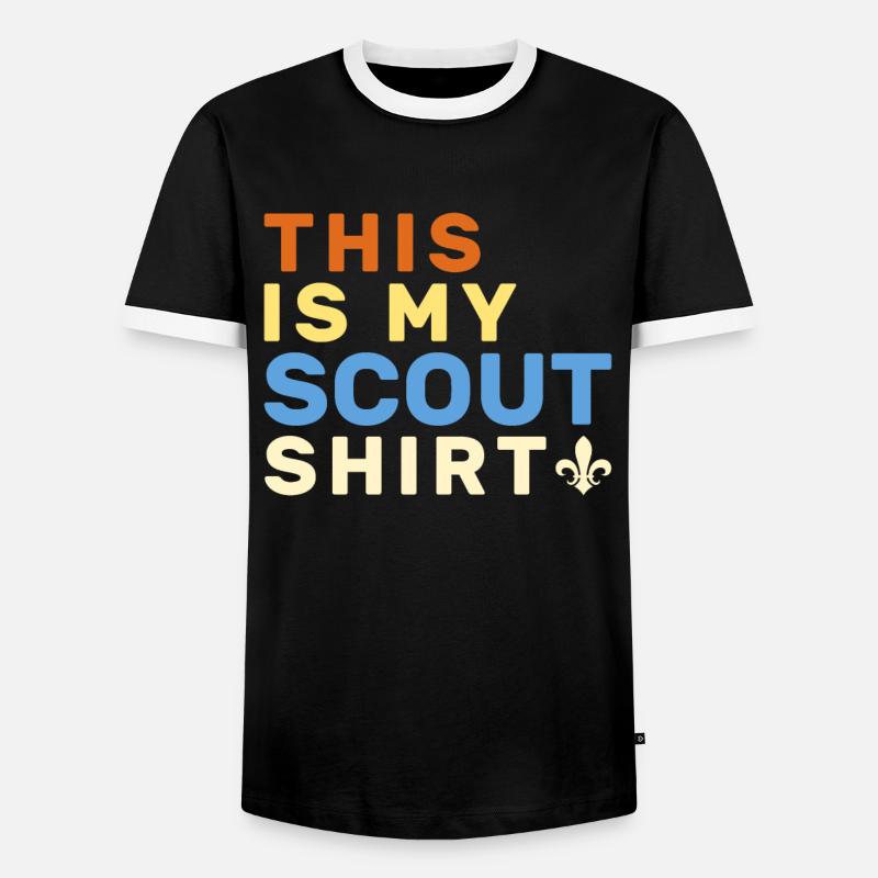 Scouting Scouting Geschenk - Männer Kontrast-T-Shirt - Schwarz/Weiß