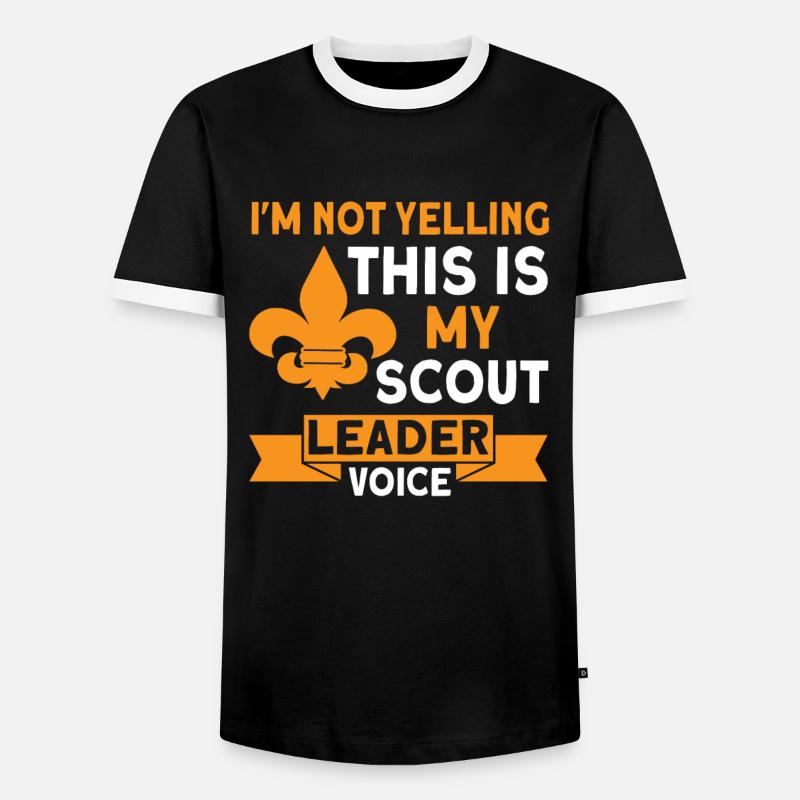 Pfadfinderführer Scout Coach Geschenk - Männer Kontrast-T-Shirt - Schwarz/Weiß