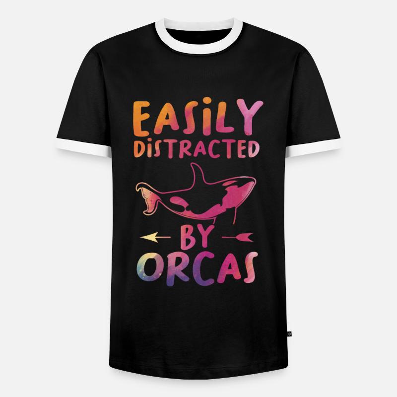 Orca Orca Gift - Men's Ringer Shirt - black/white