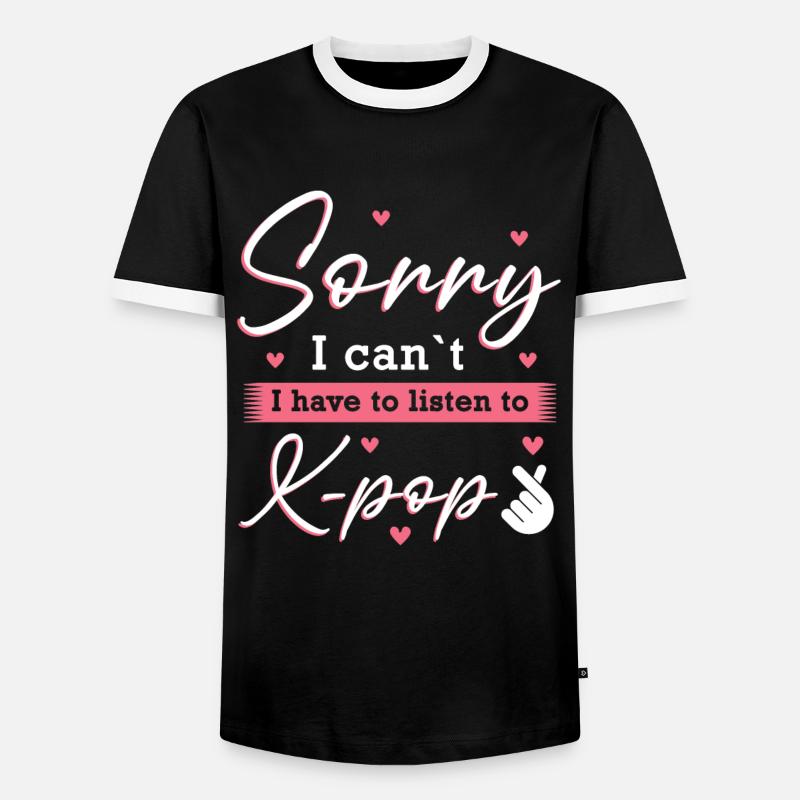 K-Pop K-Pop Geschenk - Männer Kontrast-T-Shirt - Schwarz/Weiß