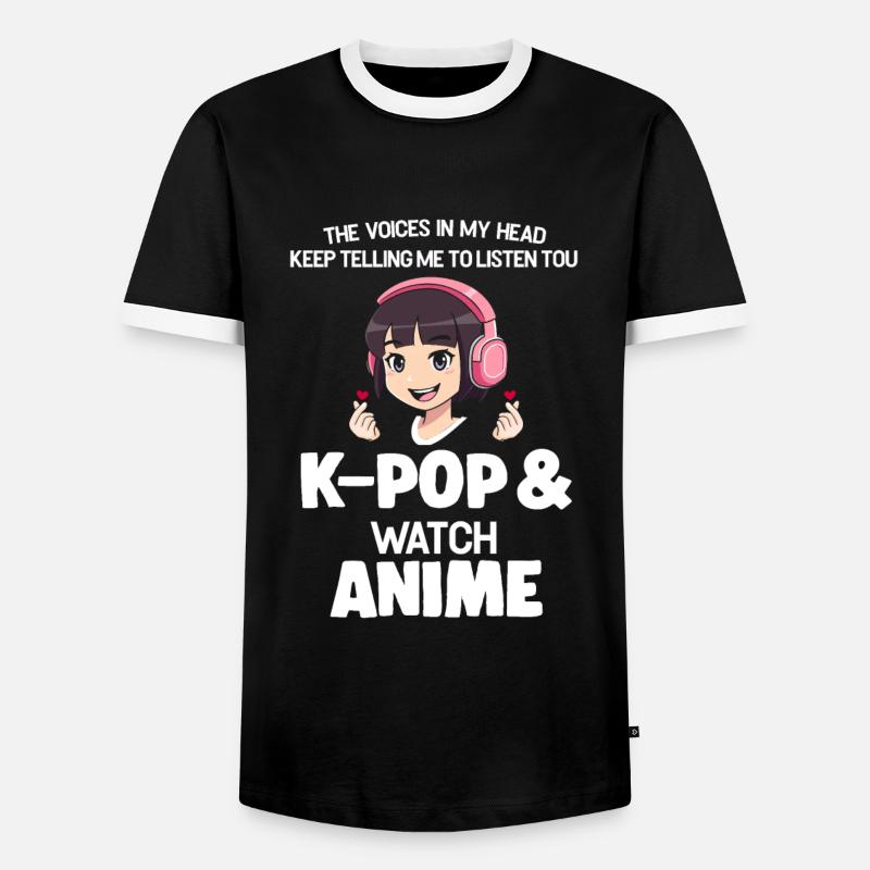K-Pop-K-Pop-Merch K-Pop-Waren Geschenk - Männer Kontrast-T-Shirt - Schwarz/Weiß