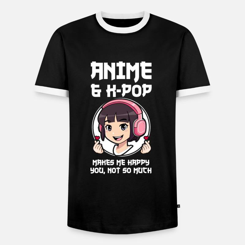 K-Pop-K-Pop-Merch K-Pop-Waren Geschenk - Männer Kontrast-T-Shirt - Schwarz/Weiß