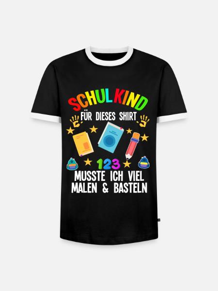 Schulkind Einschulung Schulbeginn Geschenk - Männer Kontrast-T-Shirt - Schwarz/Weiß