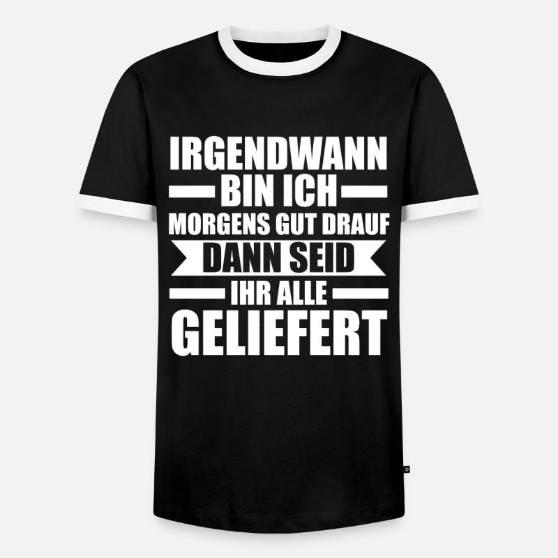 Sarkasmus Spruch Sarkastisch Geschenk - Männer Kontrast-T-Shirt - Schwarz/Weiß