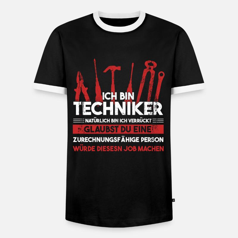 Techniker Beruf Technik Geschenk - Männer Kontrast-T-Shirt - Schwarz/Weiß