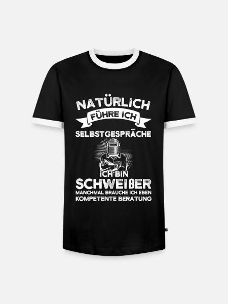 Schweißer Beruf Schweisser Geschenk - Männer Kontrast-T-Shirt - Schwarz/Weiß