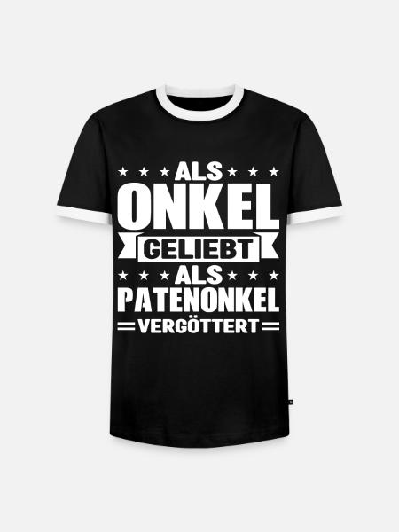 Onkel Patenonkel Taufpate Geschenk - Männer Kontrast-T-Shirt - Schwarz/Weiß
