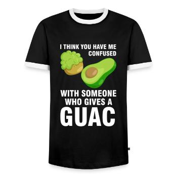 Avocados Avocado Avocado-Liebhaber Geschenk - Männer Kontrast-T-Shirt - Schwarz/Weiß - Vorne - AI Model Female 172 light (172cm) & AI Model Male 178 light (178cm)
