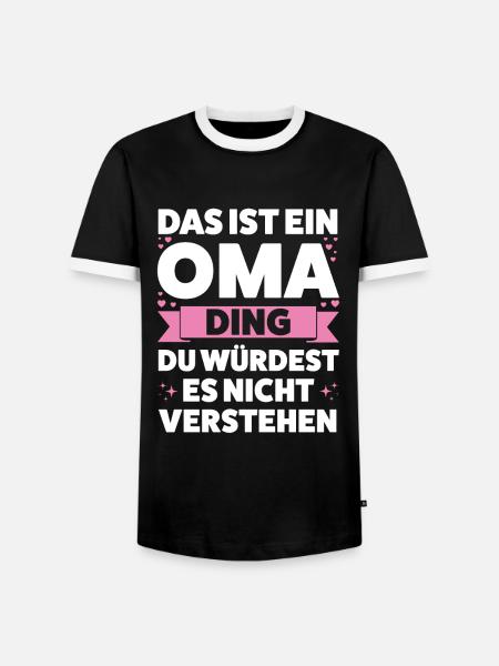 Oma Großmutter Großmütter Geschenk - Männer Kontrast-T-Shirt - Schwarz/Weiß