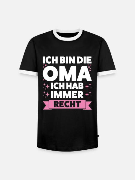 Oma Großmutter Großmütter Geschenk - Männer Kontrast-T-Shirt - Schwarz/Weiß
