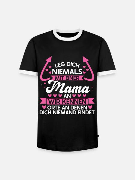 Mutter Familie Mütter Geschenk - Männer Kontrast-T-Shirt - Schwarz/Weiß