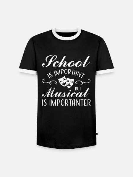 Theater Broadway-Musical Geschenk - Männer Kontrast-T-Shirt - Schwarz/Weiß