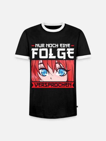 Anime Merch Japanisch Geschenk - Männer Kontrast-T-Shirt - Schwarz/Weiß