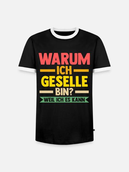 Geselle Prüfung Gesellenbrief Geschenk - Männer Kontrast-T-Shirt - Schwarz/Weiß