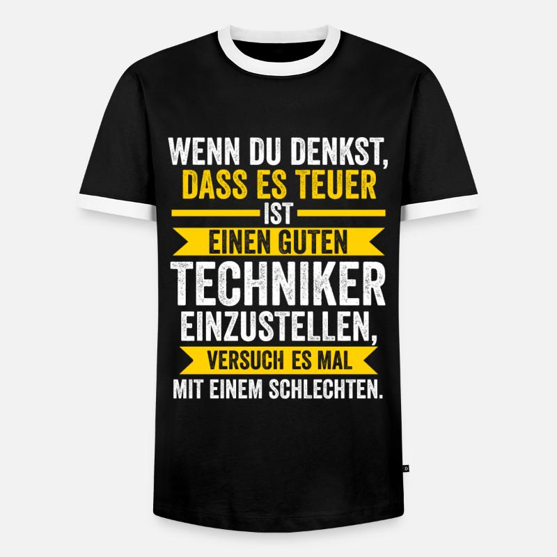 Techniker Beruf Beruf Geschenk - Männer Kontrast-T-Shirt - Schwarz/Weiß