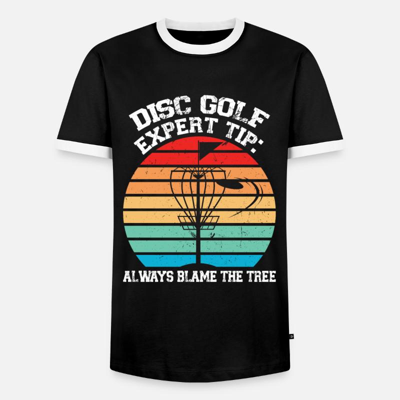 Discgolfer Discgolf Discgolfing Geschenk - Männer Kontrast-T-Shirt - Schwarz/Weiß