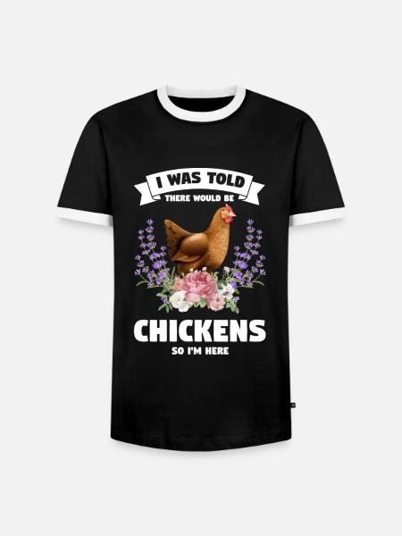 Hühnerhaltung Tierhaltung Geschenk - Männer Kontrast-T-Shirt - Schwarz/Weiß