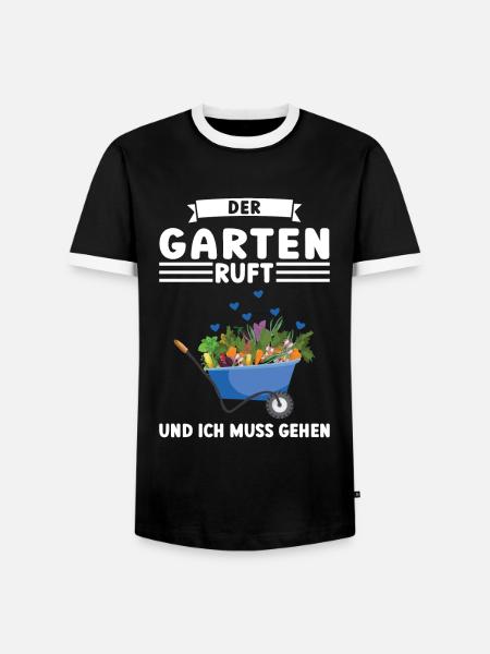 Garten Pflanze Gärtnerei Geschenk - Männer Kontrast-T-Shirt - Schwarz/Weiß