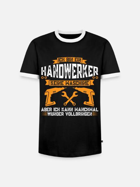 Handwerker Beruf Handwerk Geschenk - Männer Kontrast-T-Shirt - Schwarz/Weiß
