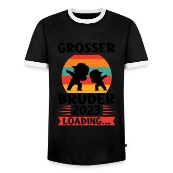 Junge Dabbing Dabbing Einzelkind Geschenk - Männer Kontrast-T-Shirt - Schwarz/Weiß - Vorne - AI Model Female 172 light (172cm) & AI Model Male 178 light (178cm)