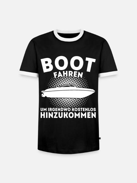 Boot Kapitän booten Geschenk - Männer Kontrast-T-Shirt - Schwarz/Weiß