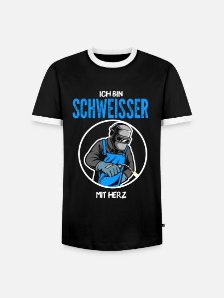 Schweißer Beruf Schweisser Geschenk - Männer Kontrast-T-Shirt - Schwarz/Weiß