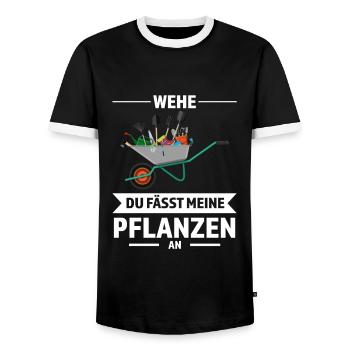Gärtner Garten Landschaftsbauer Geschenk - Männer Kontrast-T-Shirt - Schwarz/Weiß - Vorne - AI Model Female 172 light (172cm) & AI Model Male 178 light (178cm)