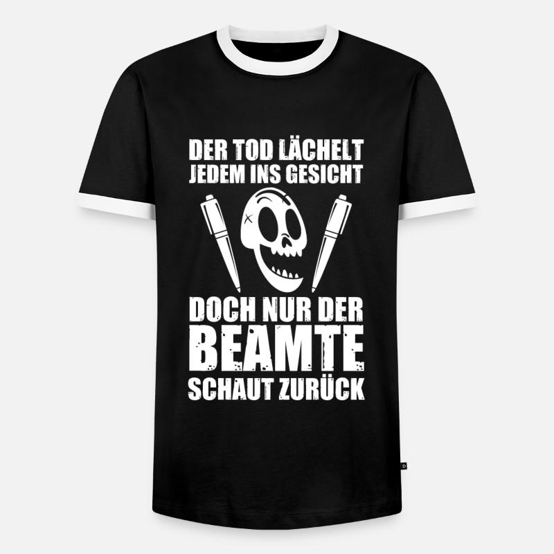 Beamter Beruf Beamte Geschenk - Männer Kontrast-T-Shirt - Schwarz/Weiß