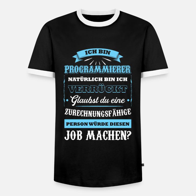 Programmierer Beruf Coder Geschenk - Männer Kontrast-T-Shirt - Schwarz/Weiß