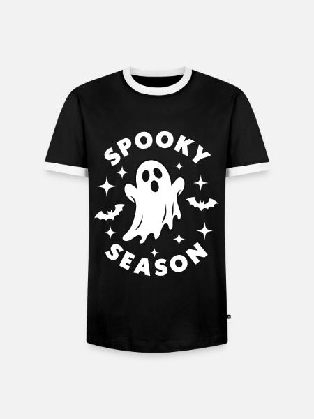 Saison effrayante - T-shirt contrasté Homme - noir/blanc