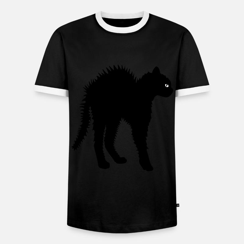 Don't touch me - Männer Kontrast-T-Shirt - Schwarz/Weiß