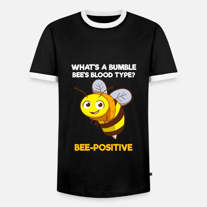 Bienen-positiv Beekeper oder Bauer - Männer Kontrast-T-Shirt - Schwarz/Weiß