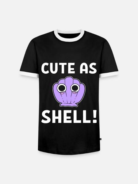 Sea Shell Pun Conchologe - Männer Kontrast-T-Shirt - Schwarz/Weiß