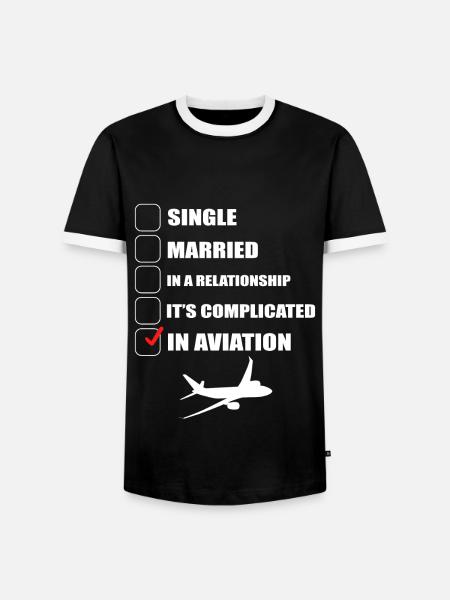 Flugbegleiter Humor Kabinenbesatzung - Männer Kontrast-T-Shirt - Schwarz/Weiß