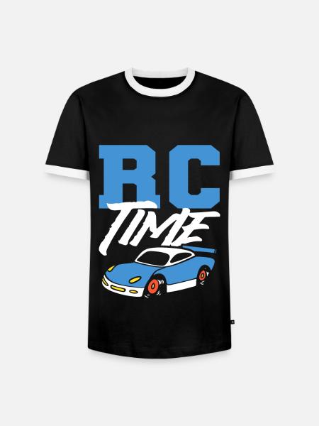 RC -Rennen RC -Fahrer - Männer Kontrast-T-Shirt - Schwarz/Weiß