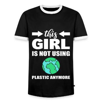 Erde Tag Naturschützer - Männer Kontrast-T-Shirt - Schwarz/Weiß - Vorne - AI Model Female 172 light (172cm) & AI Model Male 178 light (178cm)