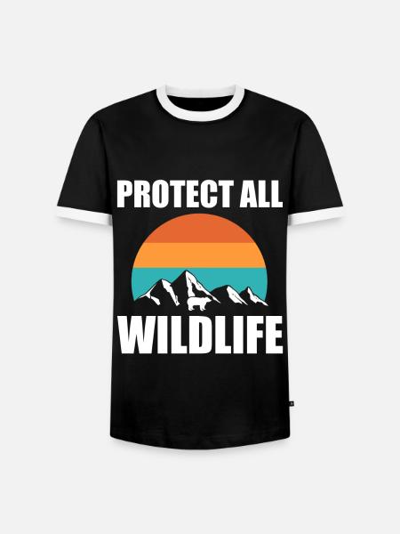 Tierliebhaber Wildtierarbeiter - Männer Kontrast-T-Shirt - Schwarz/Weiß
