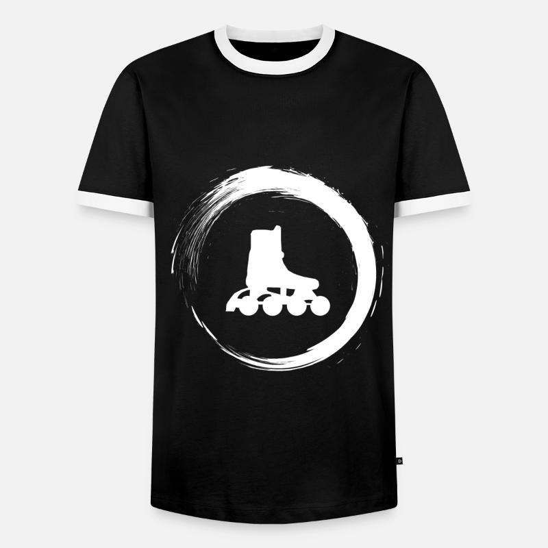 Inline skating - Men's Ringer Shirt - black/white