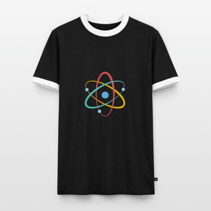 Physics Atom Physicist Gift Men's Ringer Shirt