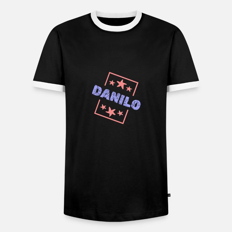 Gift for Danilo - Men's Ringer Shirt - black/white