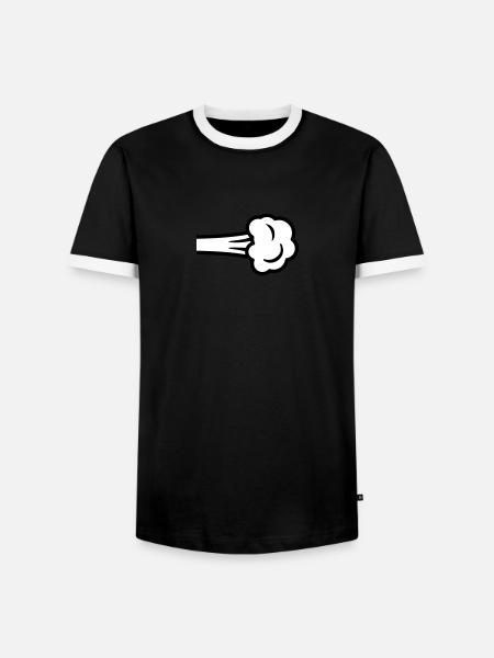 Fart - Men's Ringer Shirt - black/white