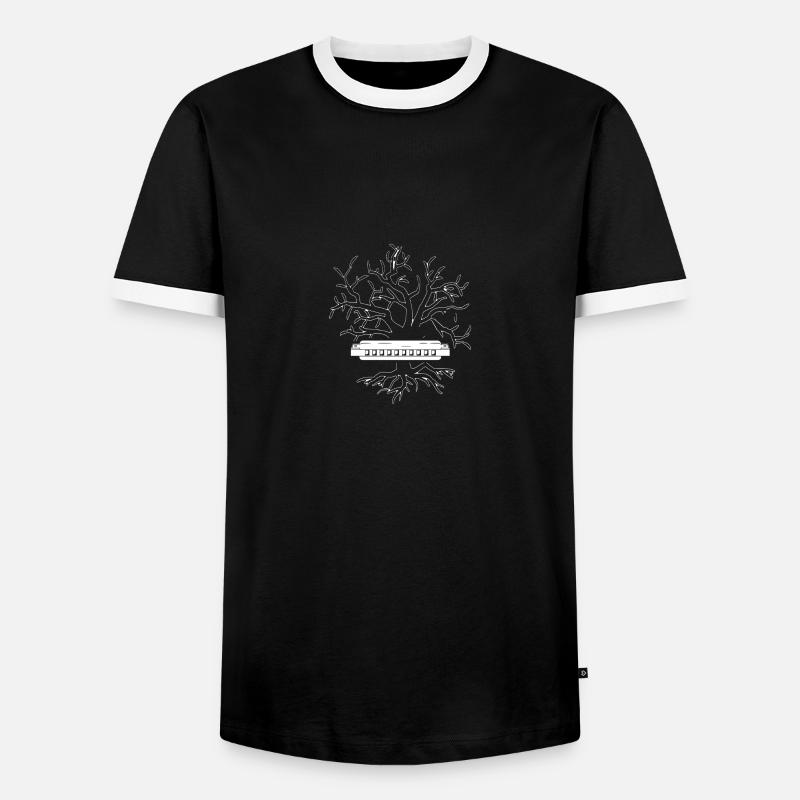 Harmonica Harmonica - Men's Ringer Shirt - black/white